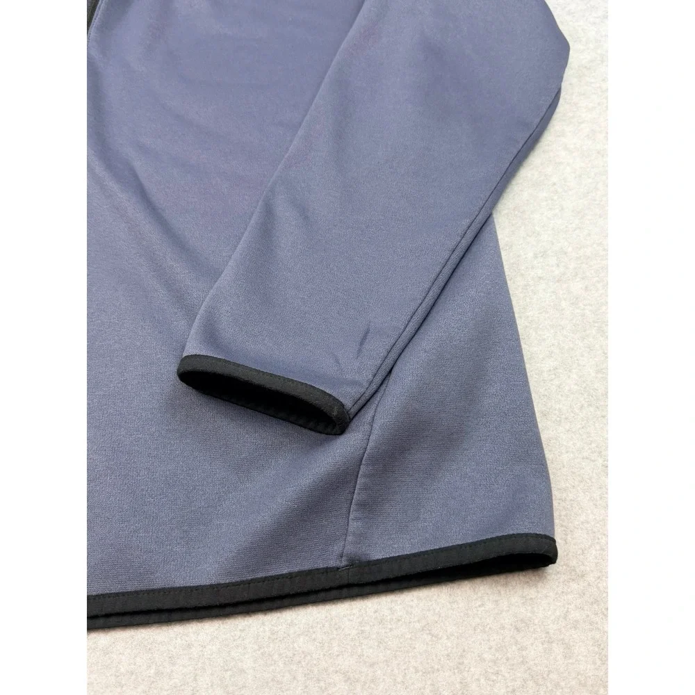 Nike Dri-FIT Quarter Zip Pullover Mens Medium Blue Gray Fleece Lined Long Sleeve
